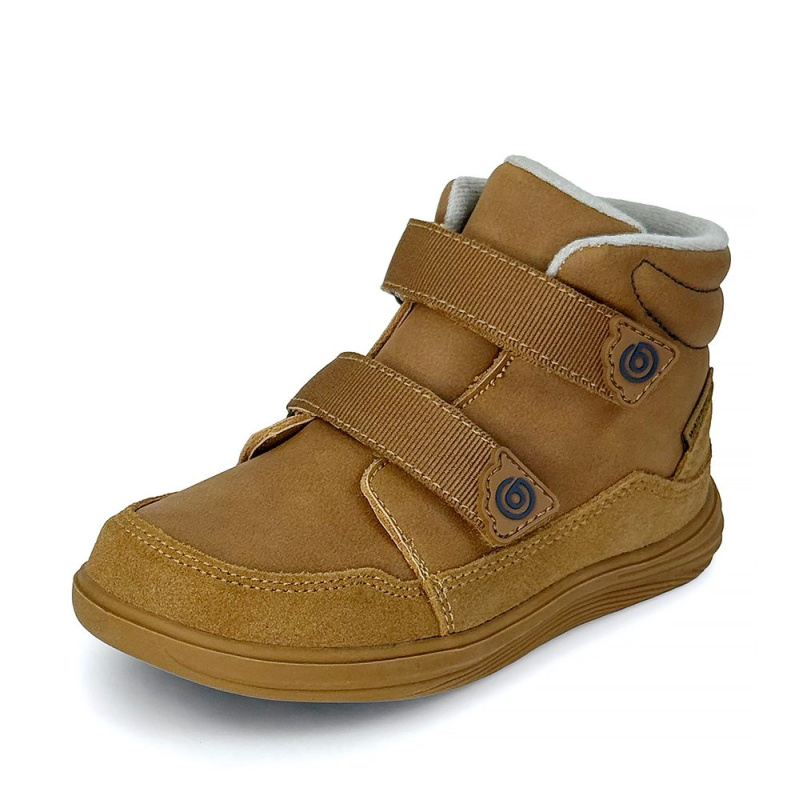Dětské celoroční barefoot boty Bugga NUVA Brown B00198-18 - 27
