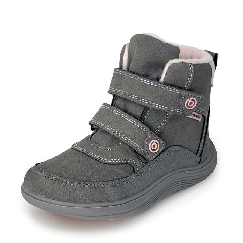 Dětské celoroční barefoot boty Bugga KIVO Grey B00199-09 - 31