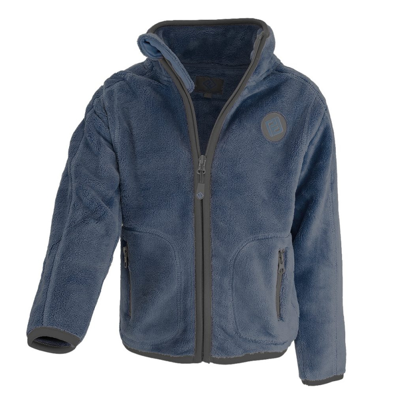 Unisex mikina chlupatá se stojáčkem Pidilidi PD1206-04 modrá - XL