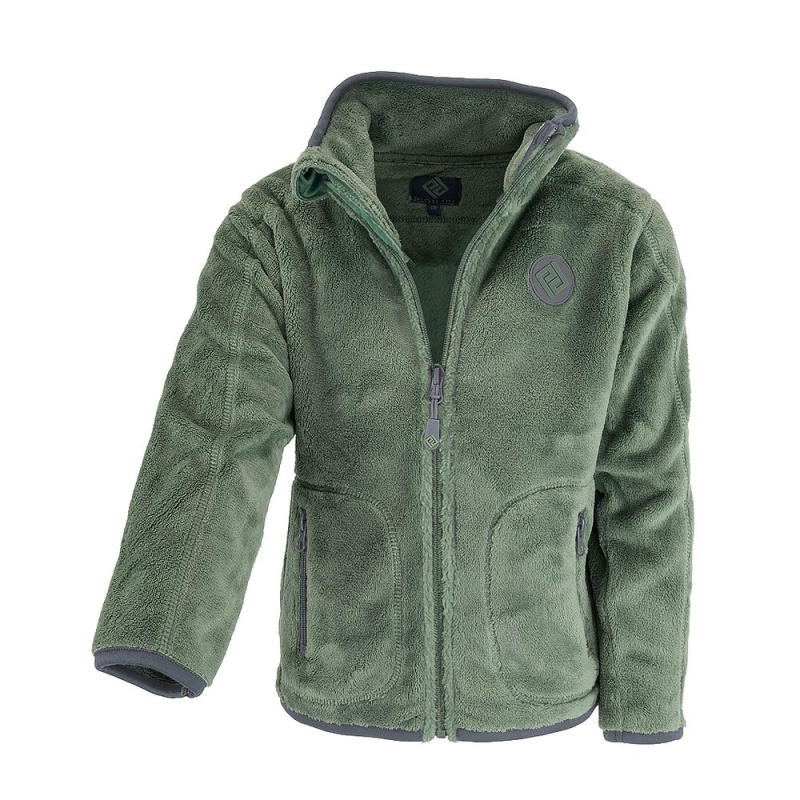 Unisex mikina chlupatá se stojáčkem Pidilidi PD1206-19 zelená - XXL