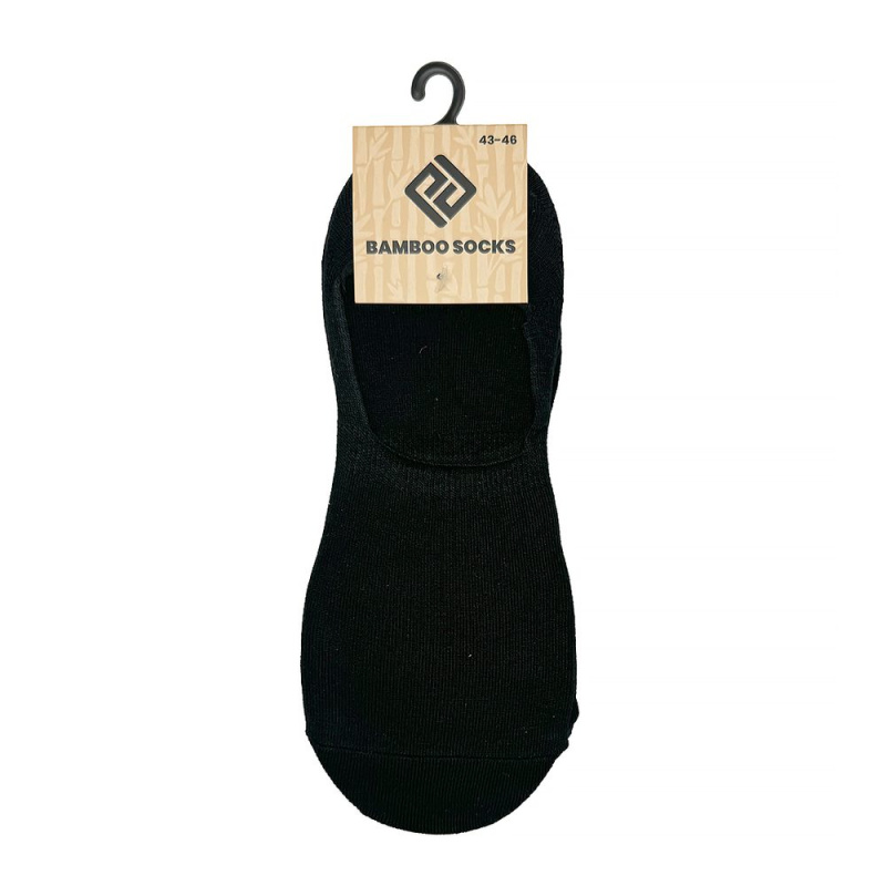 Unisex neviditelné ponožky bambusové - 3pack Pidilidi PD0152-10 černá - 35-37