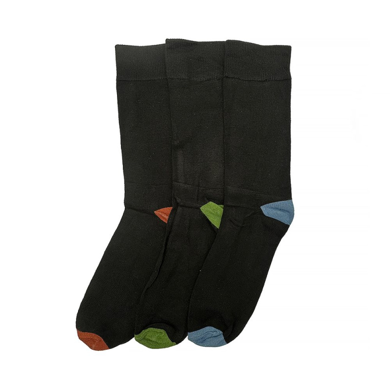 Pánské vysoké ponožky bambusové - 3pack Pidilidi PD0153-02 černá - 43-46