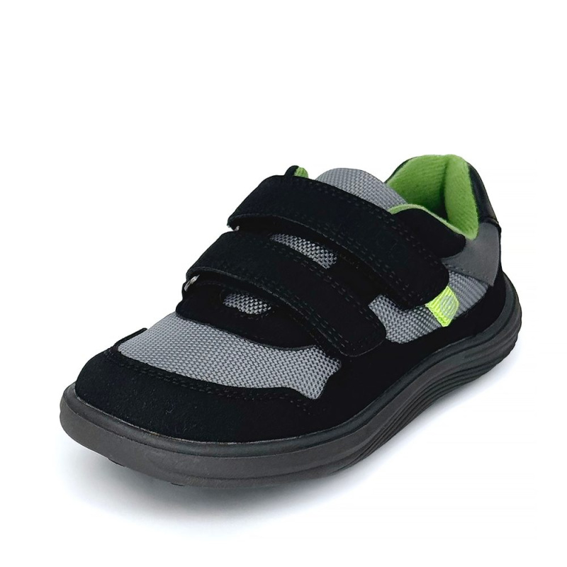 Chlapecké celoroční barefoot tenisky Bugga SAFI Black B00201-10 - 34