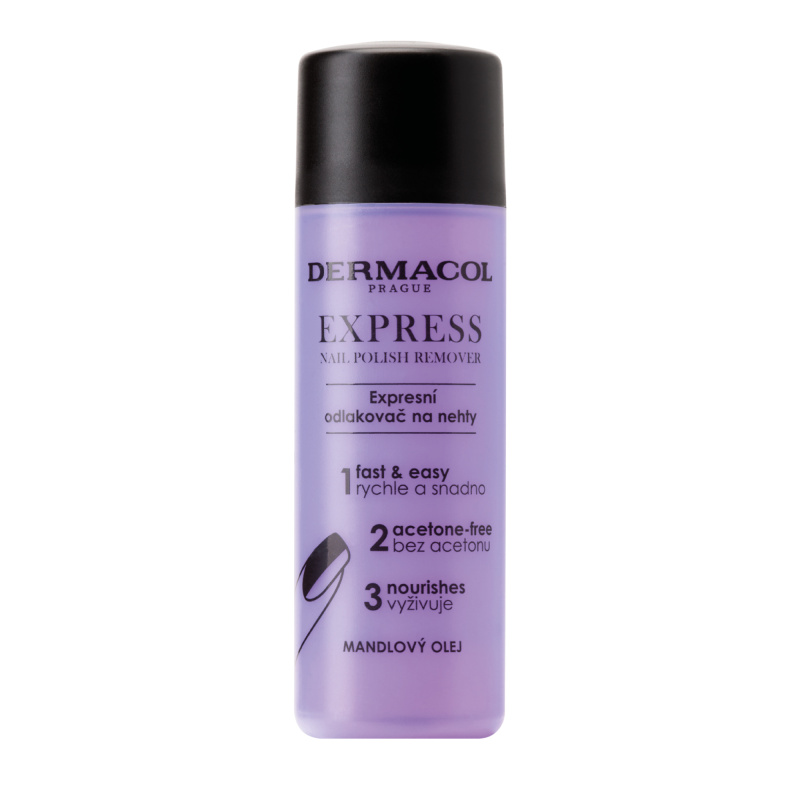 Dermacol Nail Care Express odlakovač na nehty bez acetonu 120 ml