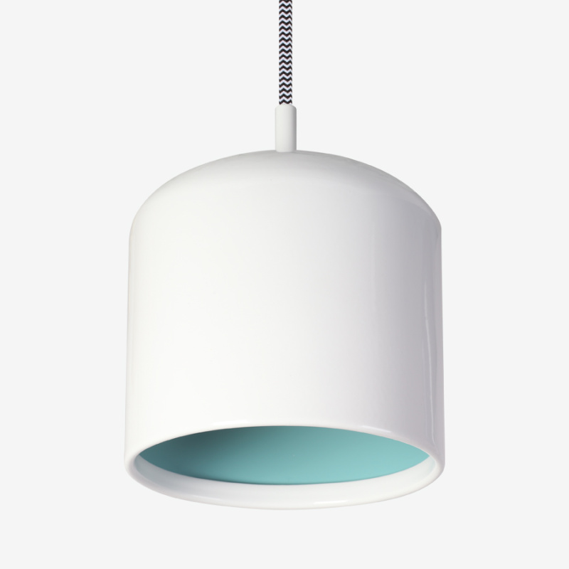 Lucis Závěsné svítidlo Juno E27, 100W ø28 cm, bílo/modré