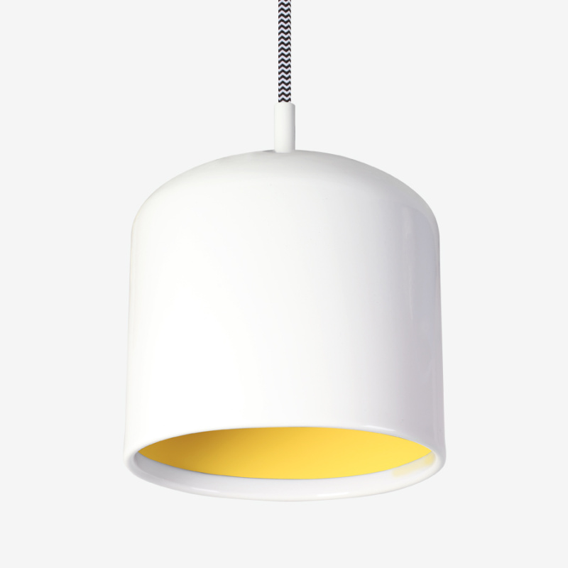 Lucis Závěsné svítidlo Juno E27, 100W ø28 cm, bílo/žluté