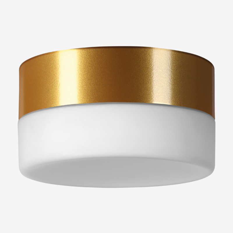 Lucis Stropní LED svítidlo NOMIA 9,6W, Ø 14 cm, IP40 Barva: Zlatá, Teplota světla: 4000K - denní bílá, Stmívání, řízení: ON/OFF