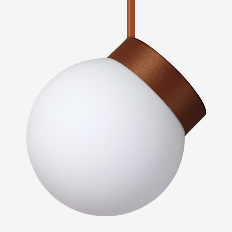 Lucis Závěsné LED svítidlo POLARIS ZTR 11,6W, v. 30,5 cm Barva: Meď, Teplota světla: 3000K - teplá bílá, Stmívání, řízení: ON/OFF