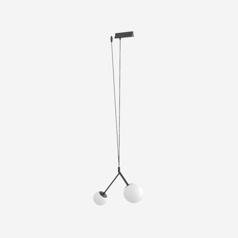 Lucis Závěsné LED svítidlo ZED track 10,1W, v. 132 cm Barva: Bílá, Teplota světla: 3000K - teplá bílá, Stmívání, řízení: ON/OFF