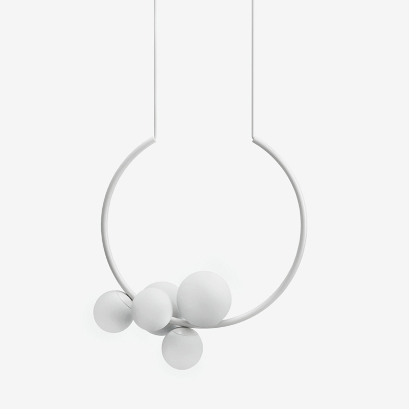 Lucis Závěsné LED svítidlo OHM 22,1W, v. 64 cm Barva: Bílá, Teplota světla: 3000K - teplá bílá, Stmívání, řízení: DALI