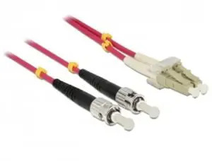 Optický patch cord Duplex LC-ST 50/125 3m MM OM4