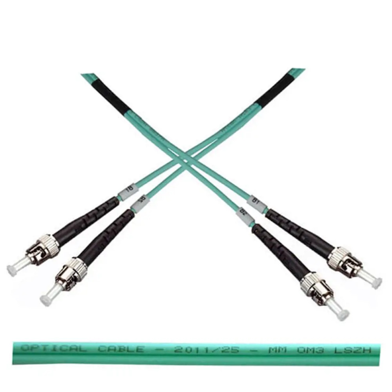 Optický patch kabel duplex ST-ST 50/125 MM 5m OM3