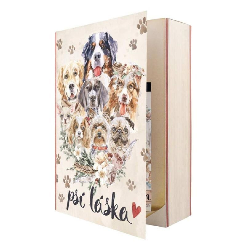 Bohemia Gifts & Cosmetics Kniha Psí Láska dárková sada