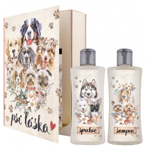 Bohemia Gifts & Cosmetics Kniha Psí Láska dárková sada
