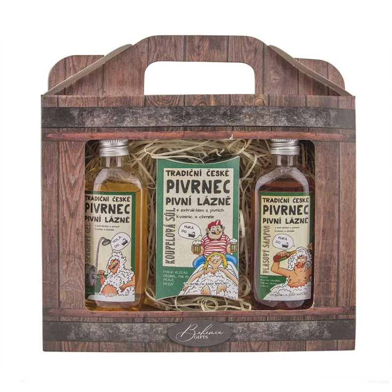 Bohemia Gifts & Cosmetics Pivrnec dárková sada do koupele pro muže