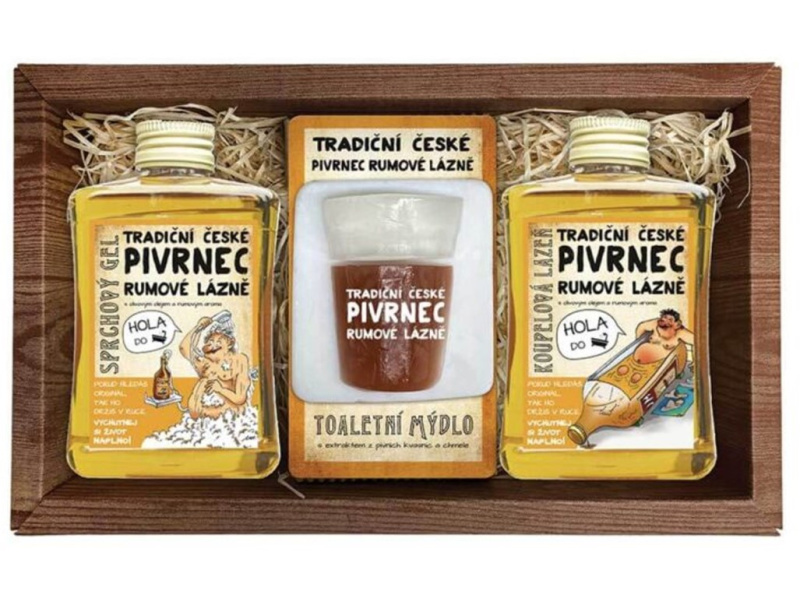 Bohemia Gifts & Cosmetics Pivrnec dárková sada do koupele pro muže
