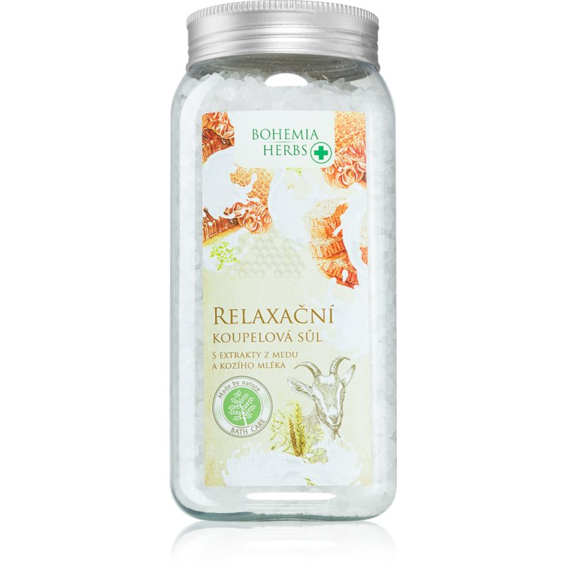 Bohemia Gifts & Cosmetics Bohemia Herbs Honey & Goat Milk koupelová sůl 900 ml