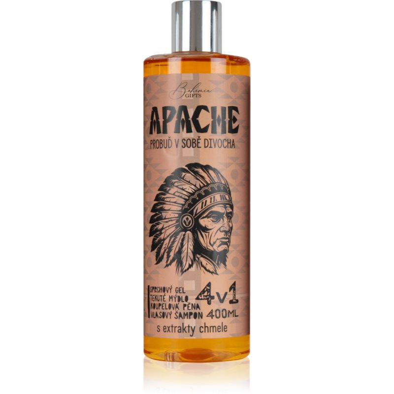 Bohemia Gifts & Cosmetics Apache mycí gel 4 v 1 pro muže 400 ml