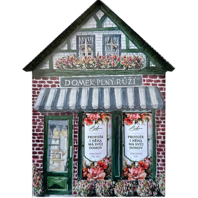 Bohemia Gifts & Cosmetics Domeček Růže dárková sada s vůní růží