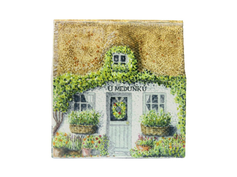 Bohemia Gifts & Cosmetics Domeček Meduňka tuhé mýdlo s meduňkou 80 g