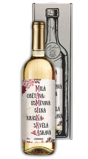 Dárkové víno Chardonnay - Maminka