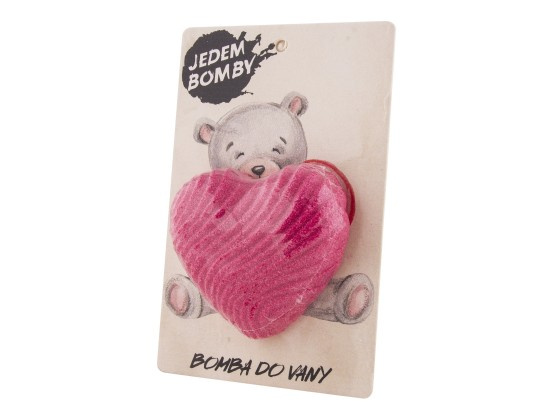 Šumivá pěnivá bomba do koupele - Srdce 90 g