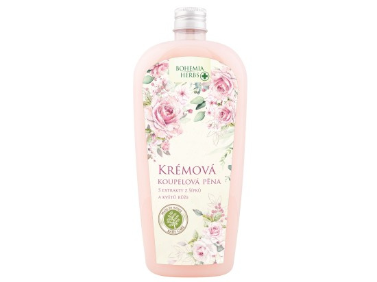 Bohemia Herbs koupelová pěna růže 500 ml