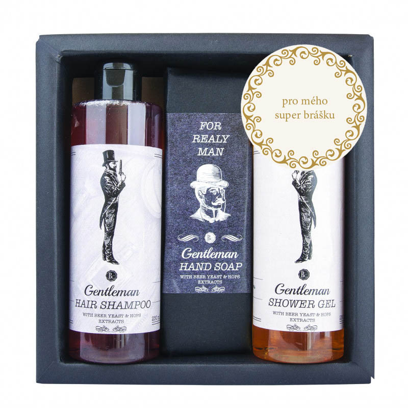 Bohemia Gifts & Cosmetics Gentlemen Spa dárková sada na tělo a vlasy pro muže
