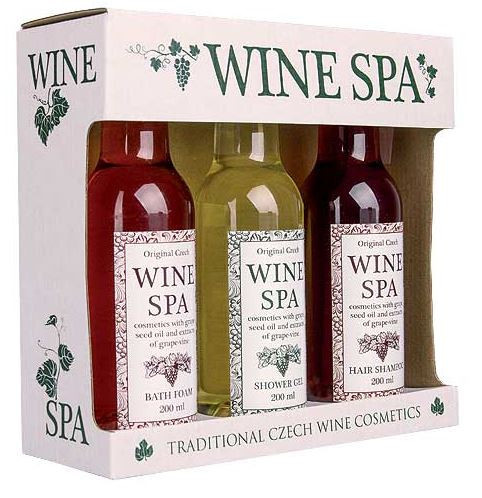 Bohemia Gifts & Cosmetics Wine Spa dárková sada pro ženy