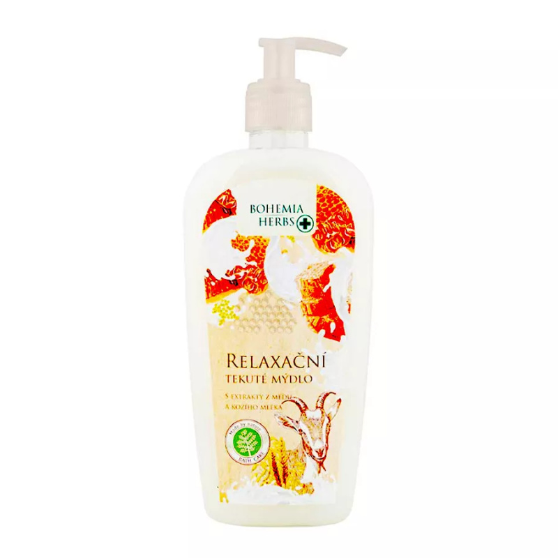 Bohemia Gifts Med a Kozí mléko relaxační tekuté mýdlo 300 ml