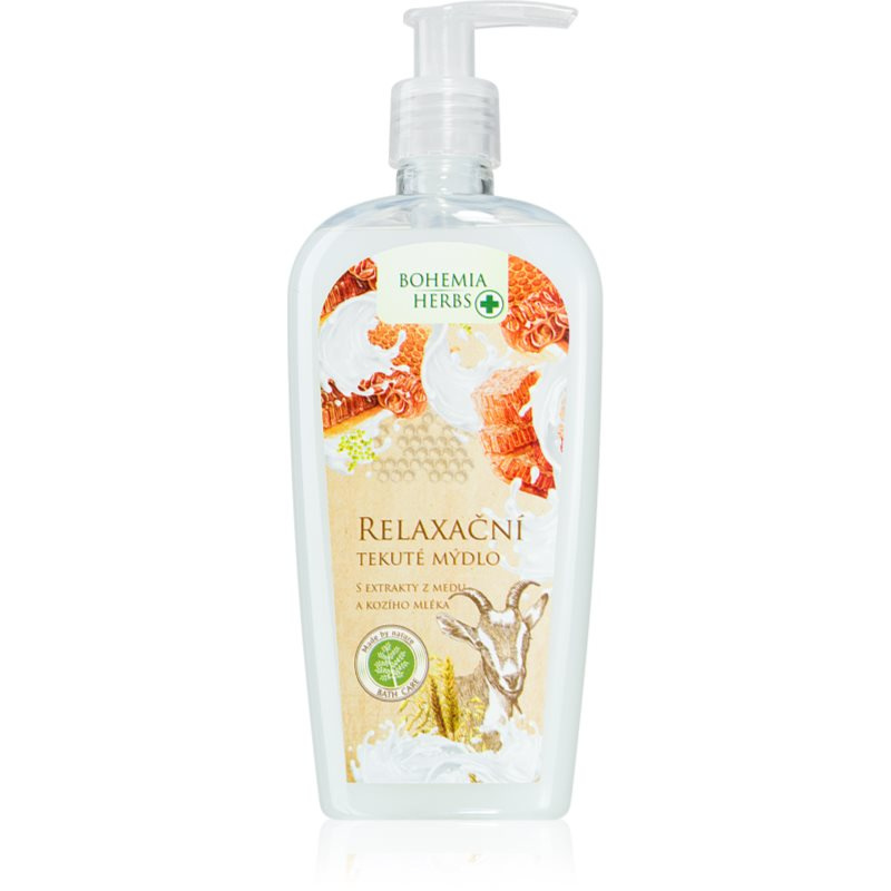 Bohemia Gifts Med a Kozí mléko relaxační tekuté mýdlo 300 ml