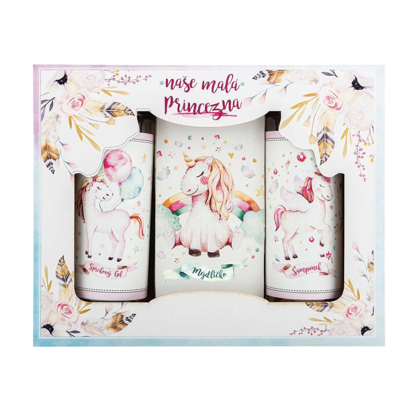 Bohemia Gifts & Cosmetics Unicorn dárková sada do vany pro děti