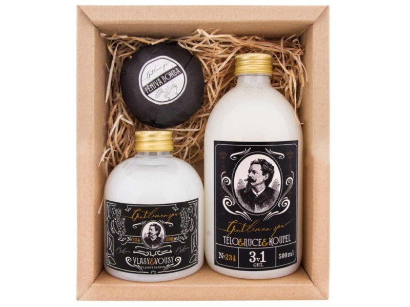 Bohemia Gifts & Cosmetics Gentlemen Spa dárková sada do koupele pro muže