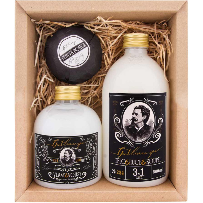 Bohemia Gifts & Cosmetics Gentlemen Spa dárková sada do koupele pro muže