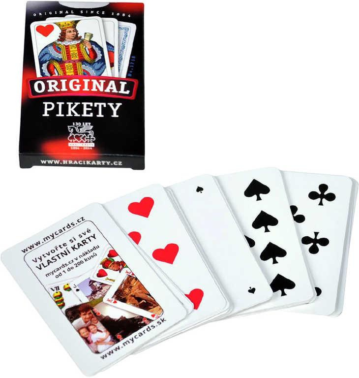 Karty Pikety 32ks v krabičce 7x11cm