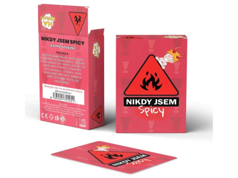 Nikdy Jsem SPICY - Karetní párty hra - David Batelka - hra z kategorie Party hry