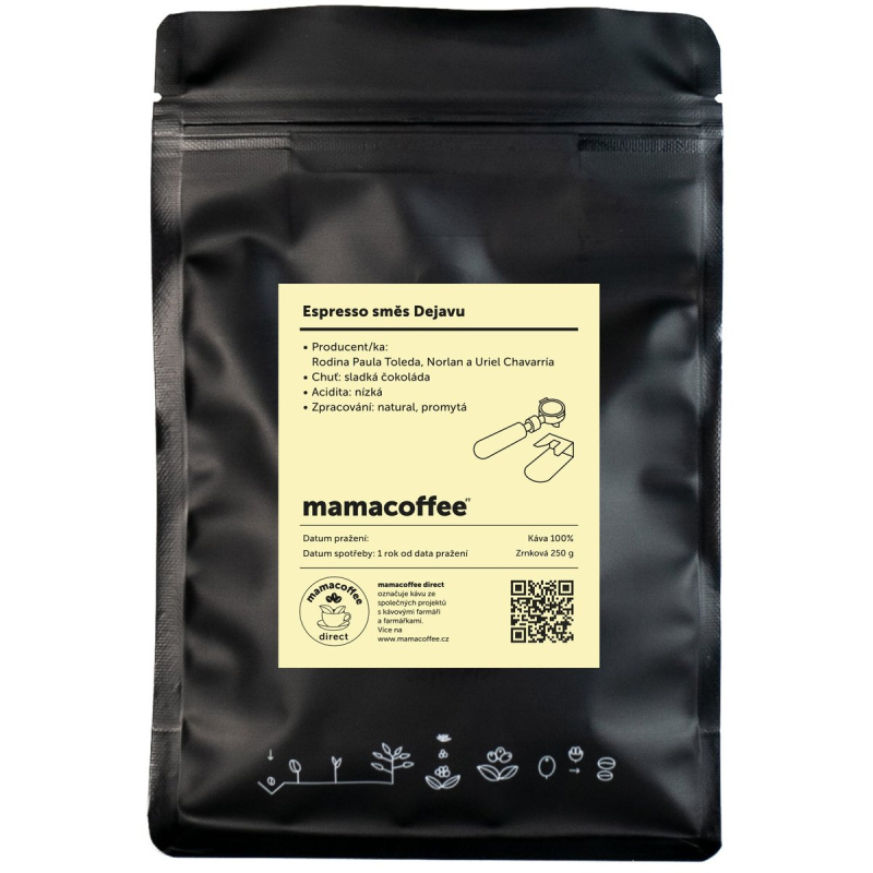 mamacoffee Espresso směs Dejavu zrnková káva