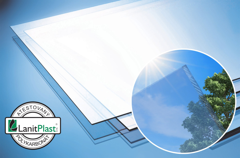 LANIT PLAST Marlon FSX 4mm polykarbonát plný čirý 1,025x3,050m PK51-458