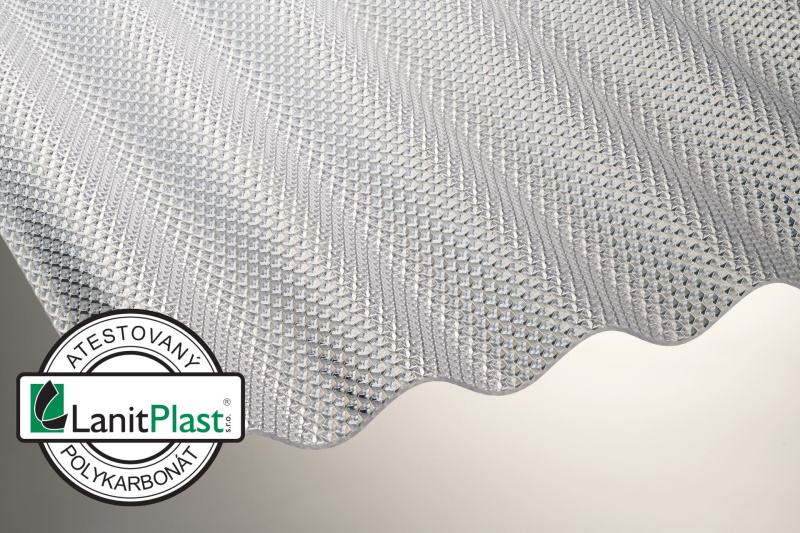 LANIT PLAST MARLON CSE DIAMOND VL 76/18 polykarbonátová deska čirá 1,045x2,5m PK738-381