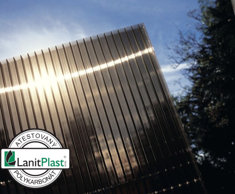 LANIT PLAST Marlon ST LONGLIFE SW 16mm polykarbonátová deska bronz 2,10x5m PK791-13