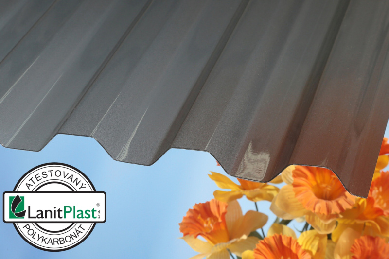 LANIT PLAST MARLON CSE FR ORIGINAL TR 76/16 polykarbonátová deska - bronz 1,06x4m PK842-18