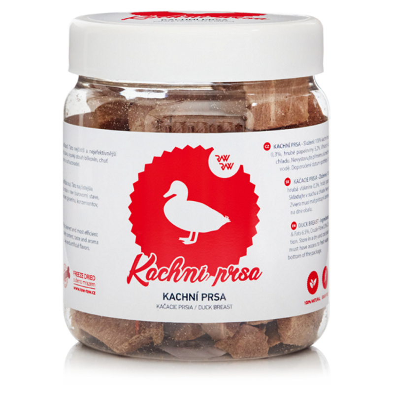 Raw Raw pochoutka mrazem sušená Kachní prsa 70 g