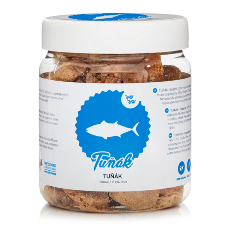 Raw Raw pochoutka mrazem sušené maso z Tuňáka 70 g