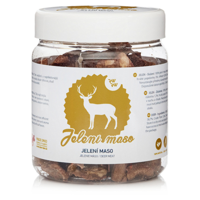 Raw Raw pochoutka mrazem sušené Jelení maso 80 g