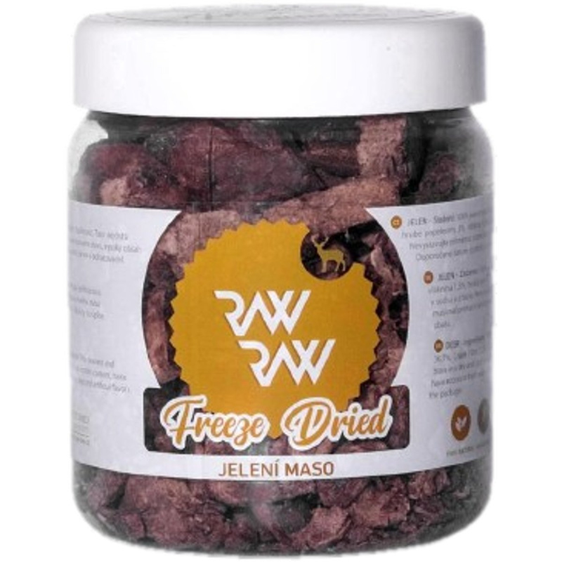 Raw Raw pochoutka mrazem sušené Jelení maso 80 g