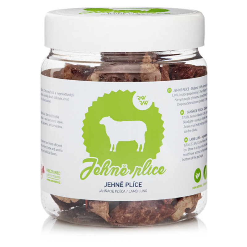 Raw Raw pochoutka mrazem sušené Jehně plíce 50 g