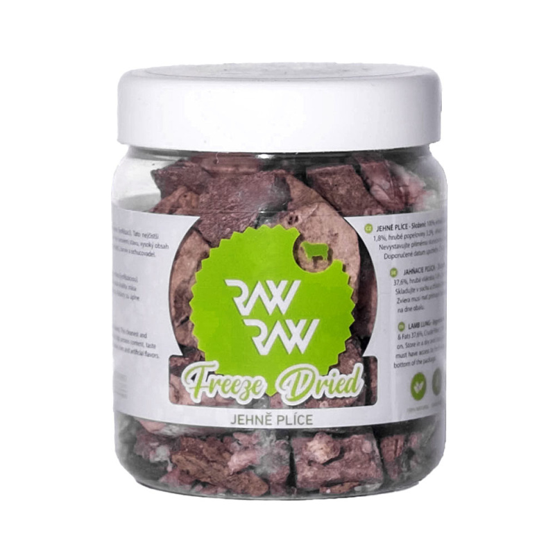 Raw Raw pochoutka mrazem sušené Jehně plíce 50 g
