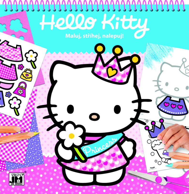 Hello Kitty - Maľuj, strihaj, nalepuj - kniha z kategorie Pro děti