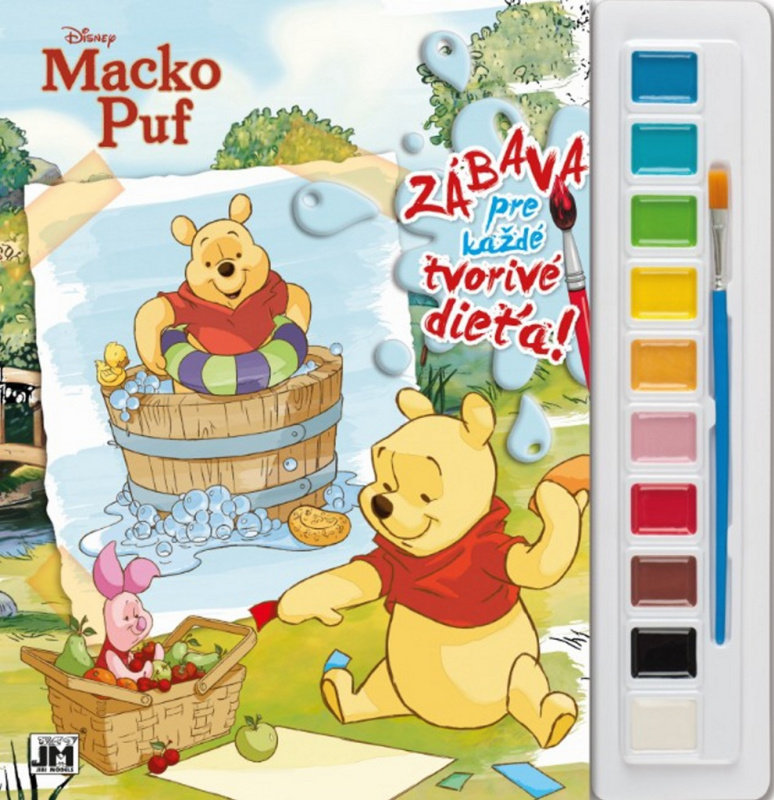 Zábava pre každé tvorivé dieťa! Macko Puf (Kreatívna sada s farbami a štetcom) - kniha z kategorie Beletrie pro děti