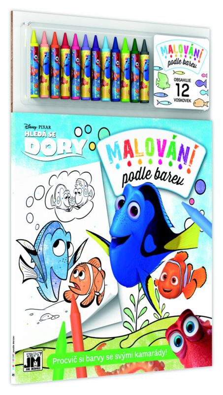 Dory - Malování podle barev - kniha z kategorie Omalovánky